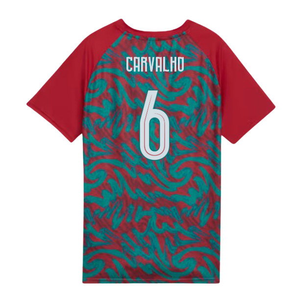 2026-2027 Portugal Warm Up Jersey (Red) - Kids (Carvalho 6)-SoccerKits Hub | Buy Soccer Jerseys Online